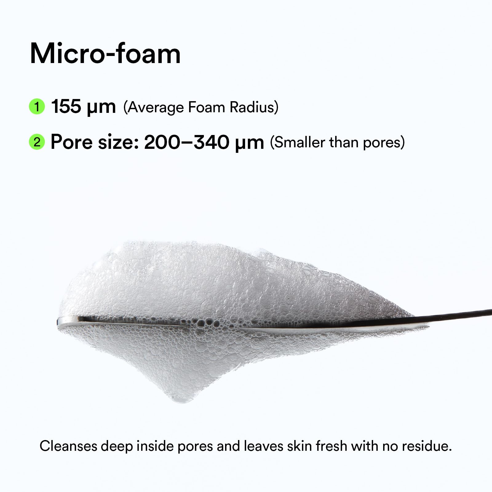 Product on skin after cleansing showing a fresh, comfortable feel with Abib Cleanser.