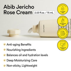 Abib Jericho Rose Cream 75ml – texture crème riche et onctueuse