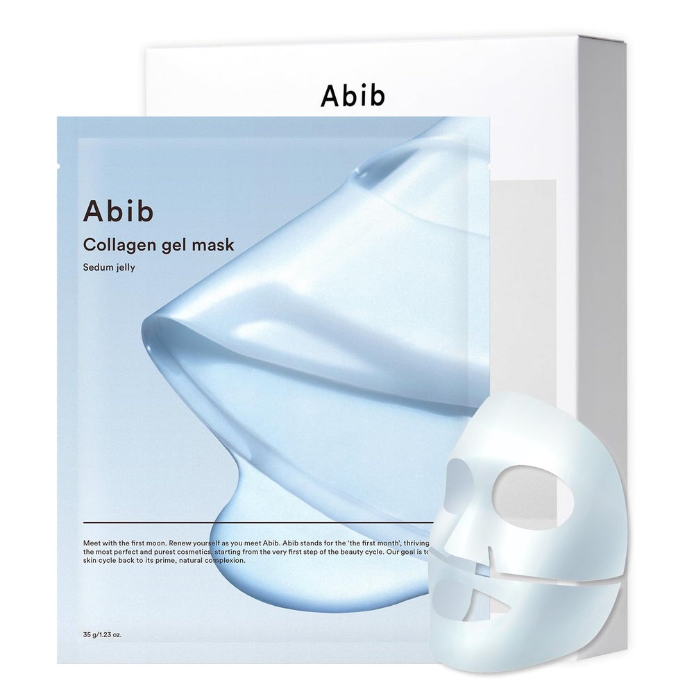 Masque Abib Sedum Jelly: 10 feuilles hydratantes pour peau nourrie.