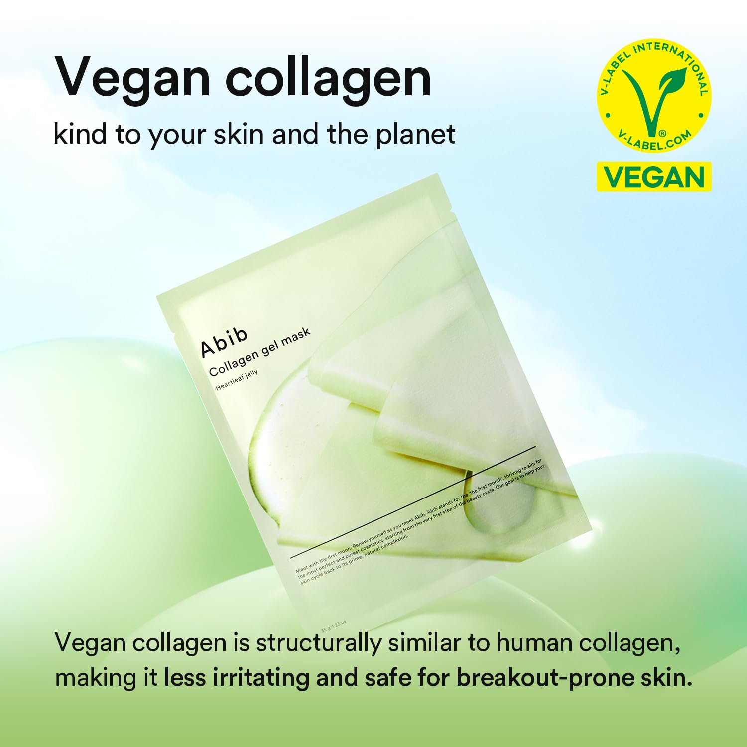 Masque Abib gel hydrogel essence nourrissante pour peau hydratée.
