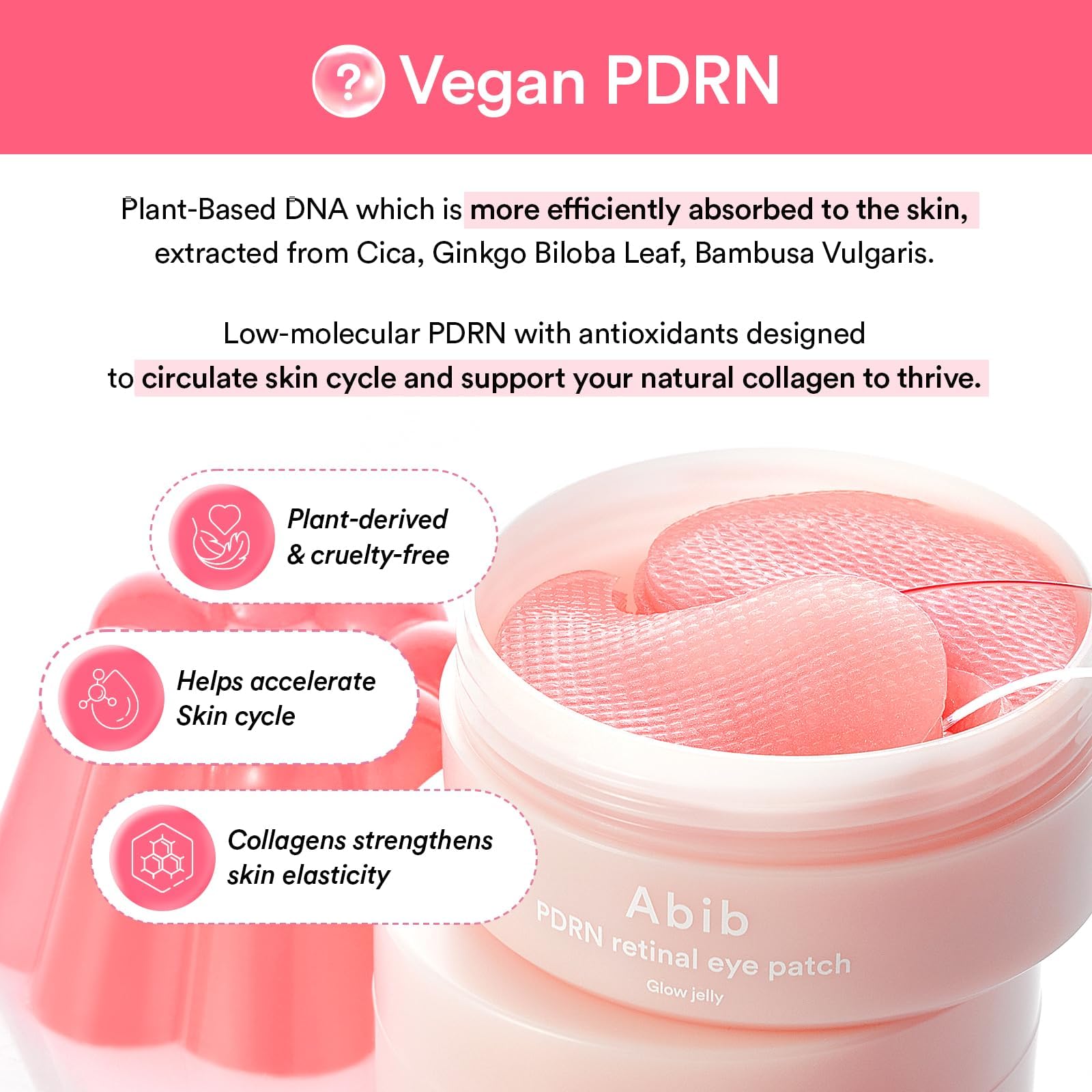 Patch Abib PDRN Rétinal pour la zone frontale, hydratation renforcée.