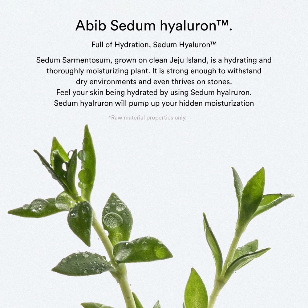 Abib Sedum Hyaluron Pad Hydrating Touch pad inside demonstrates the hydration core.
