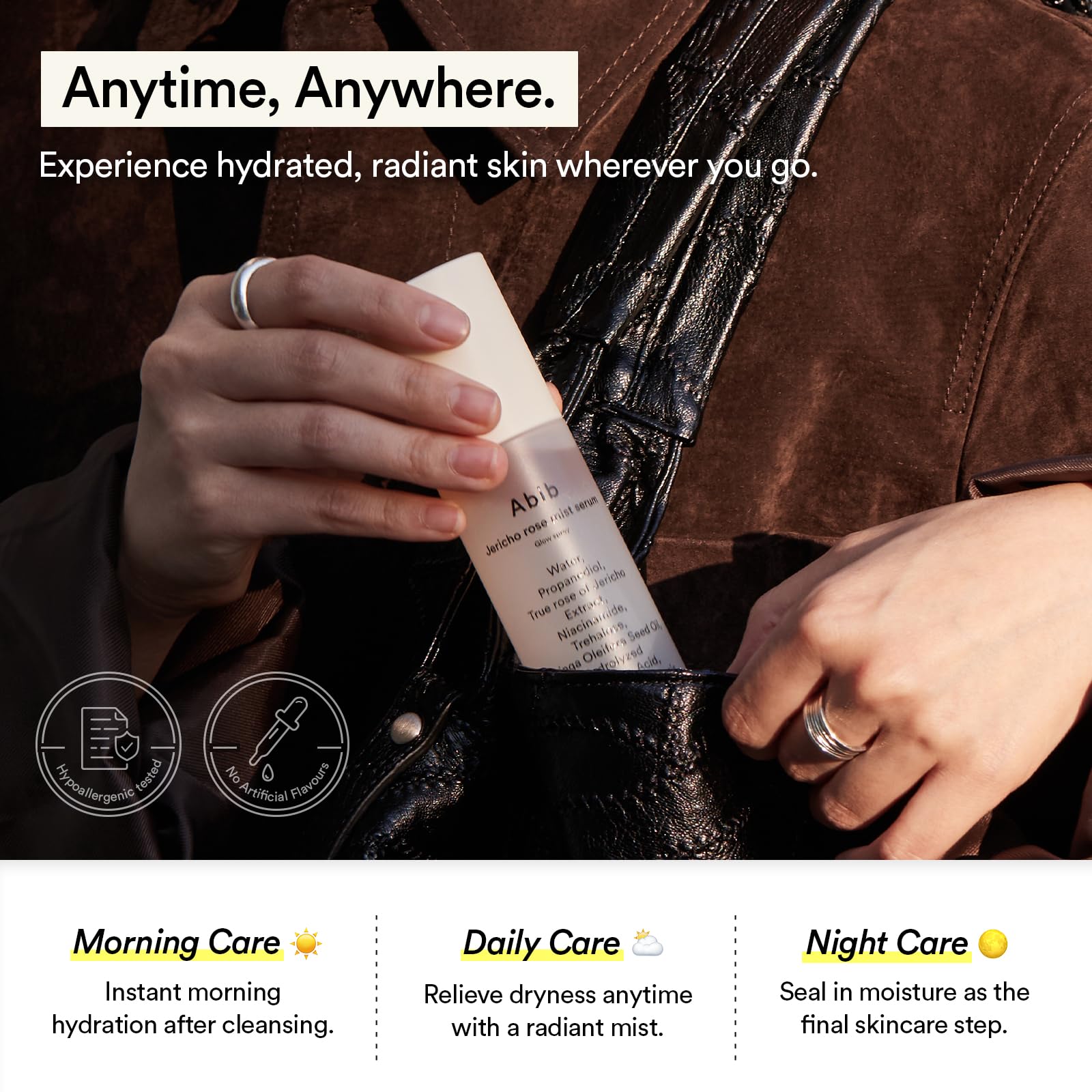 Soin végane Abib, hydratation douce et non comédogène.