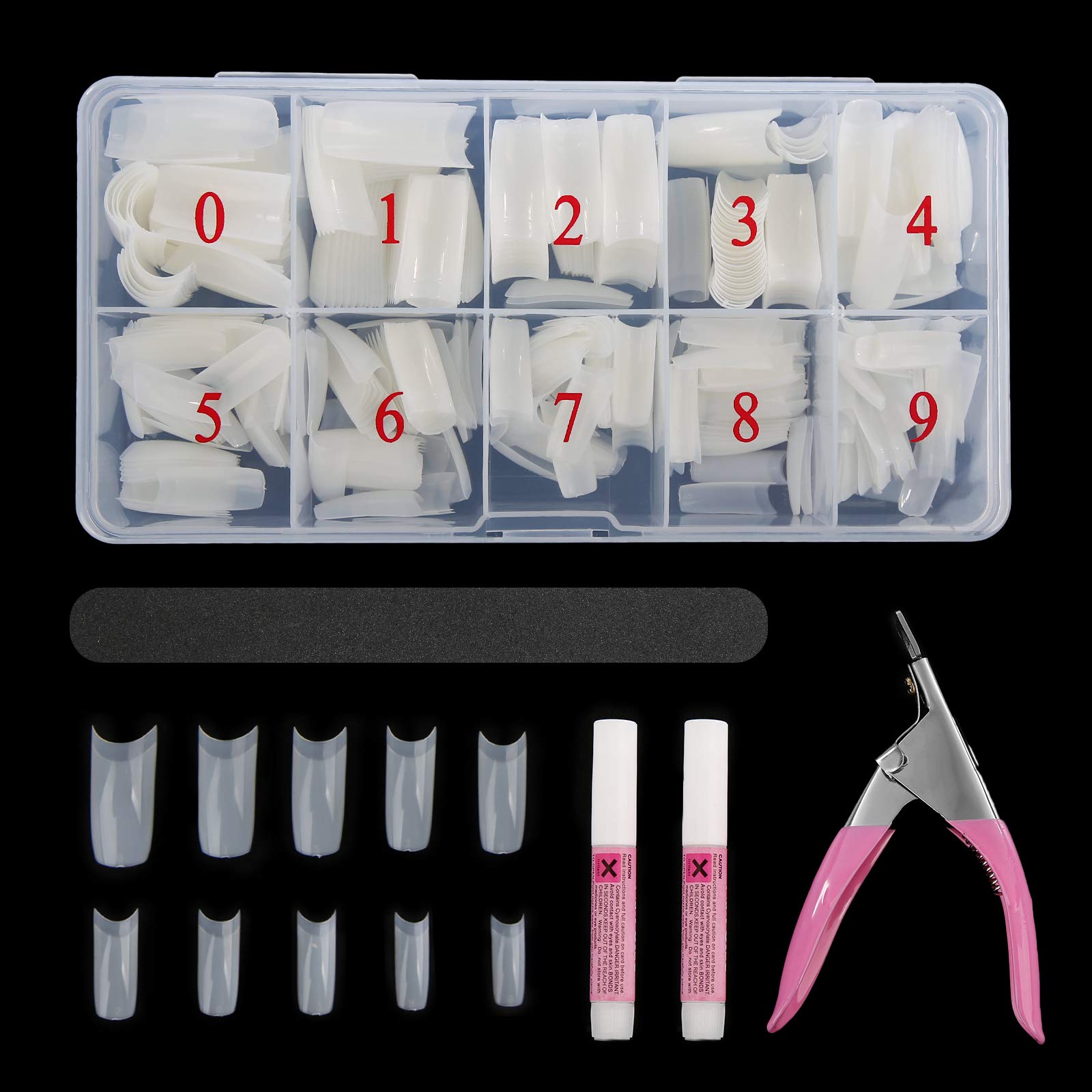 Abodhu kit avec boîte numérotée de 10 tailles pour un ajustement précis.