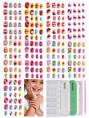 ABOLINE kit ongles autocollants – ensemble complet pour manucure rapide et amusante.