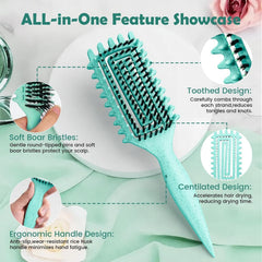 Brosse ABOYOY volume pour cheveux bouclés offrant corps sans abîmer.