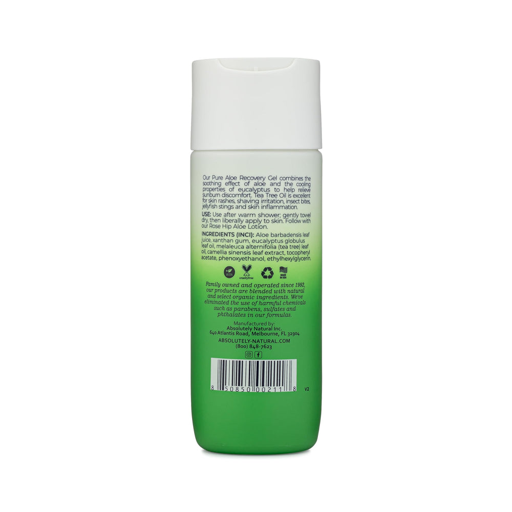 Absolutely Natural gel apaisant pour peau sensible en déplacement.