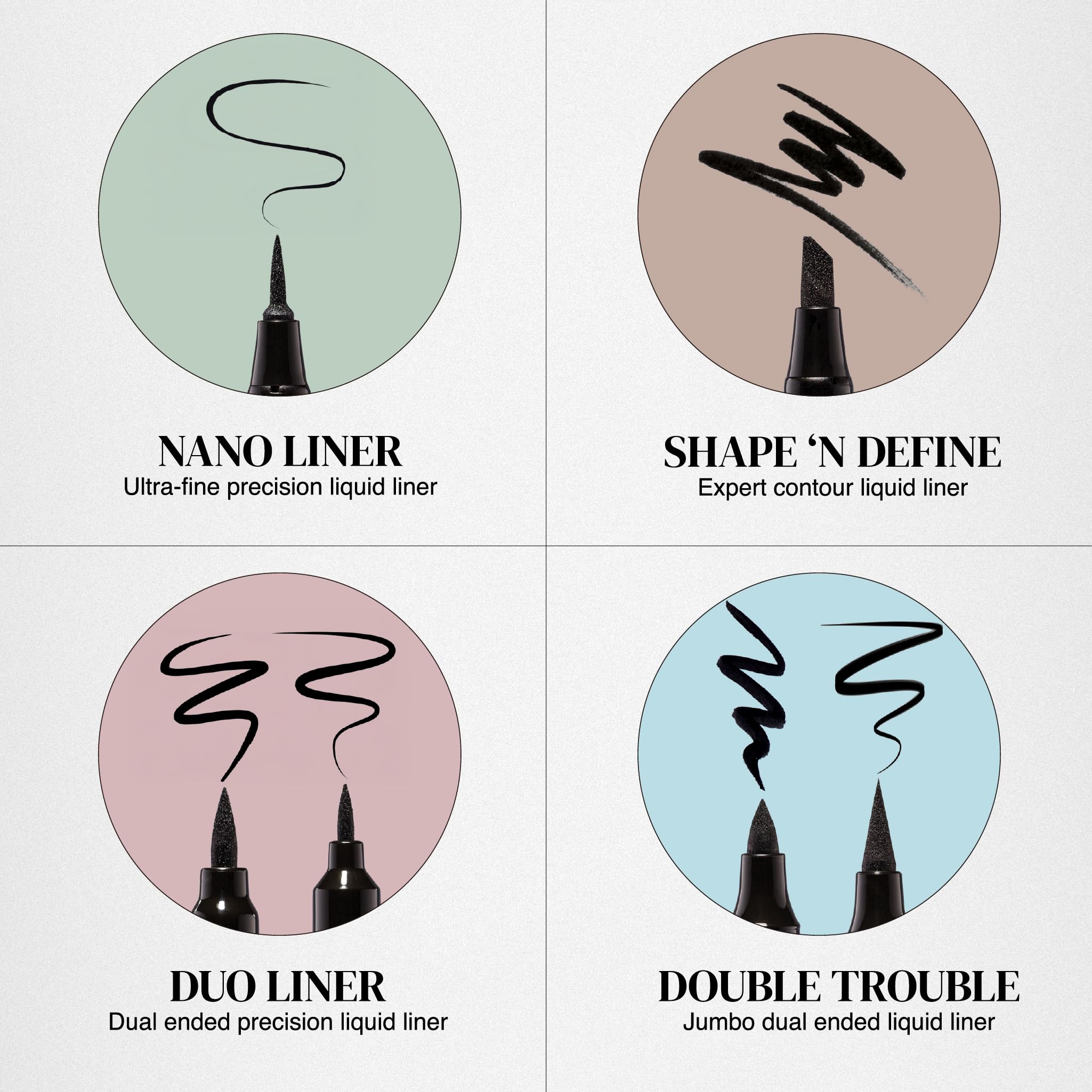 Absolute New York Double Trouble Liner design double-ended facilite les retouches et les looks