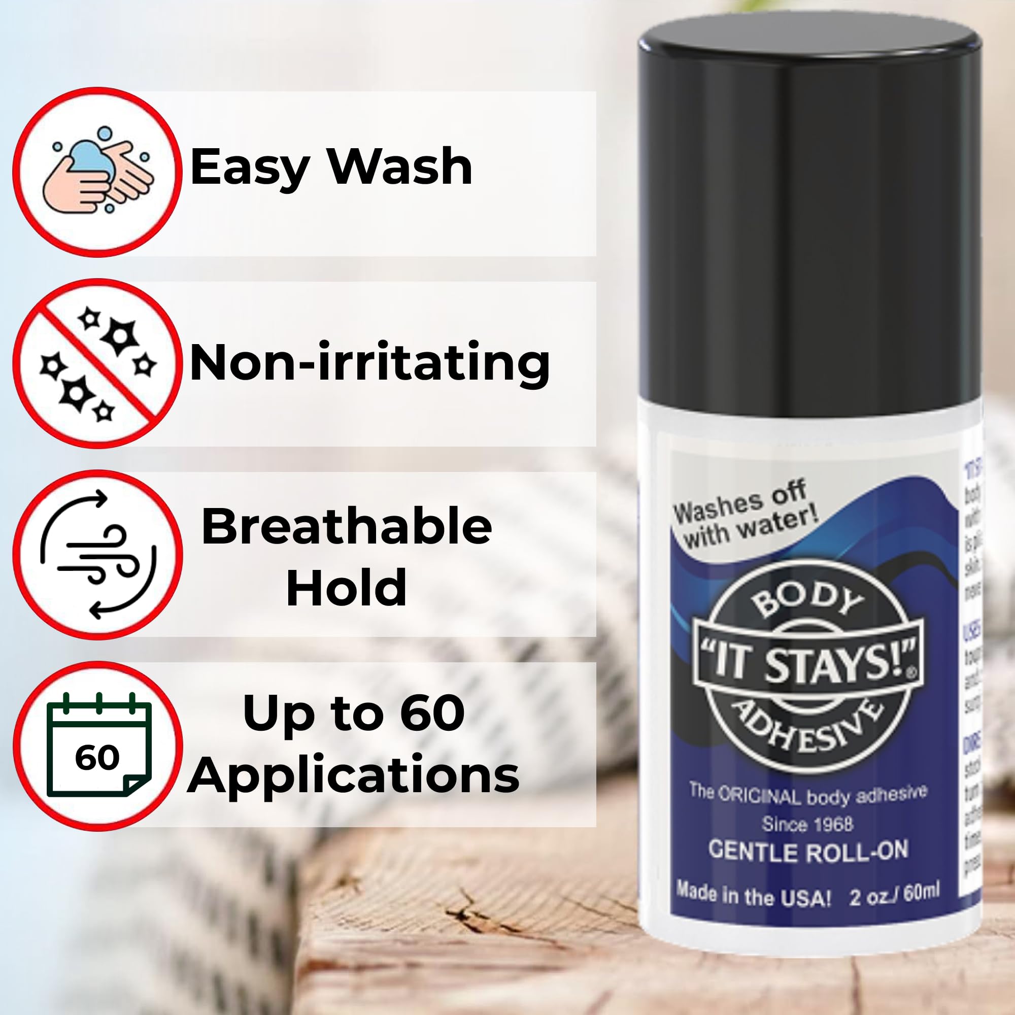 ABSOLUTE SUPPORT – tenir les bas en place avec roll-on, confort quotidien.