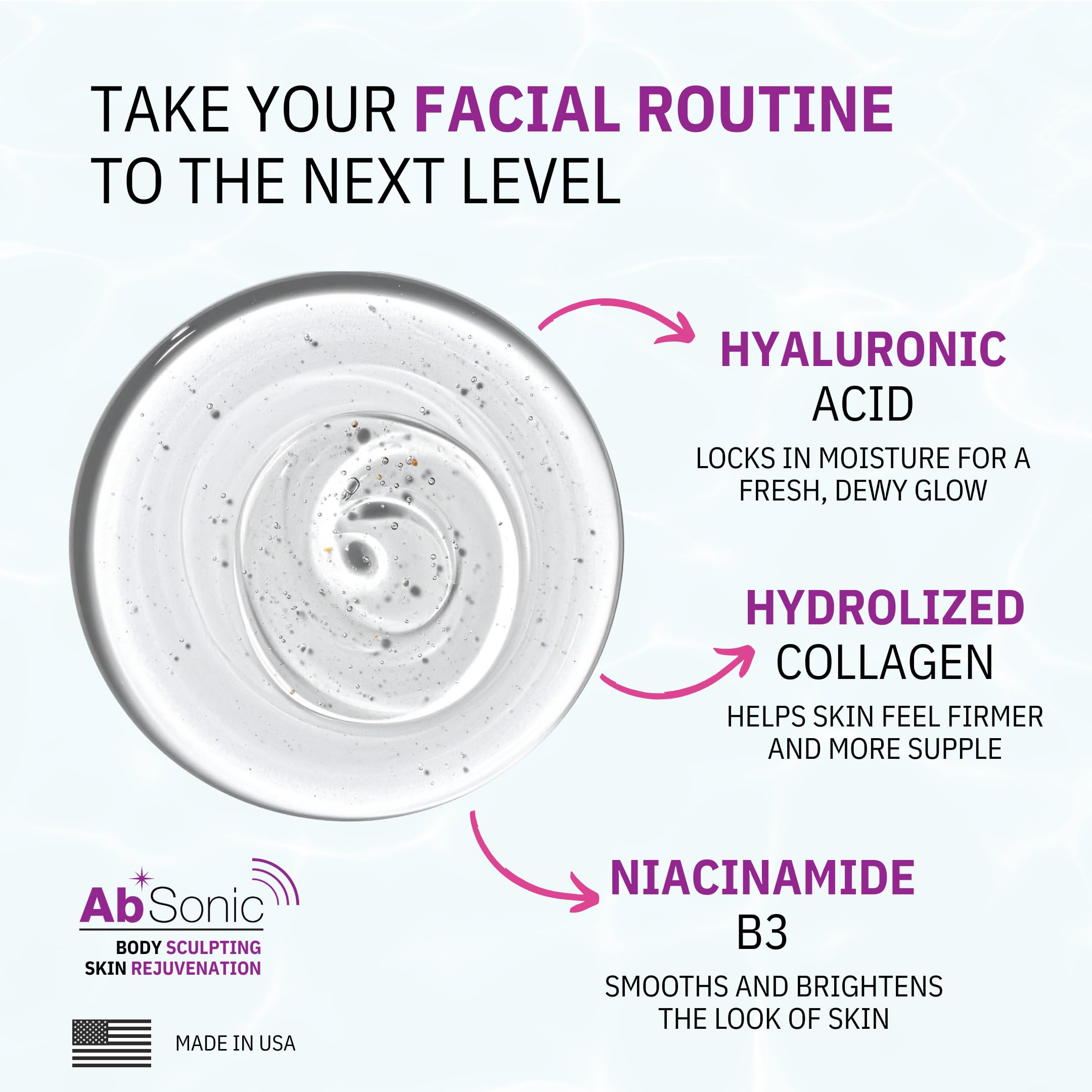 Absonic Glow – texture lisse et fluide favorisant une application confortable