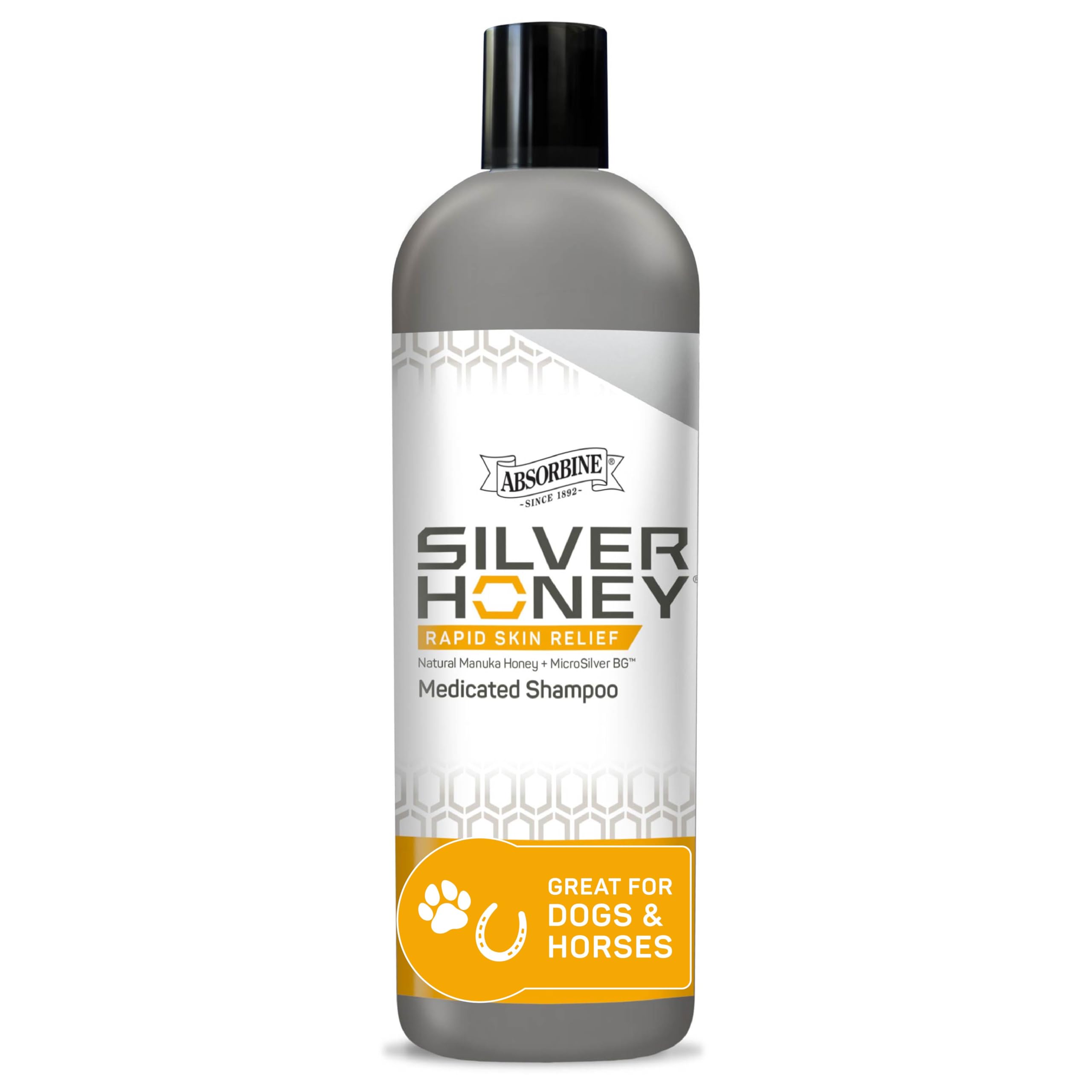 Absorbine Silver Honey Bouteille : soin hydratant sans parfum pour peau sensible.