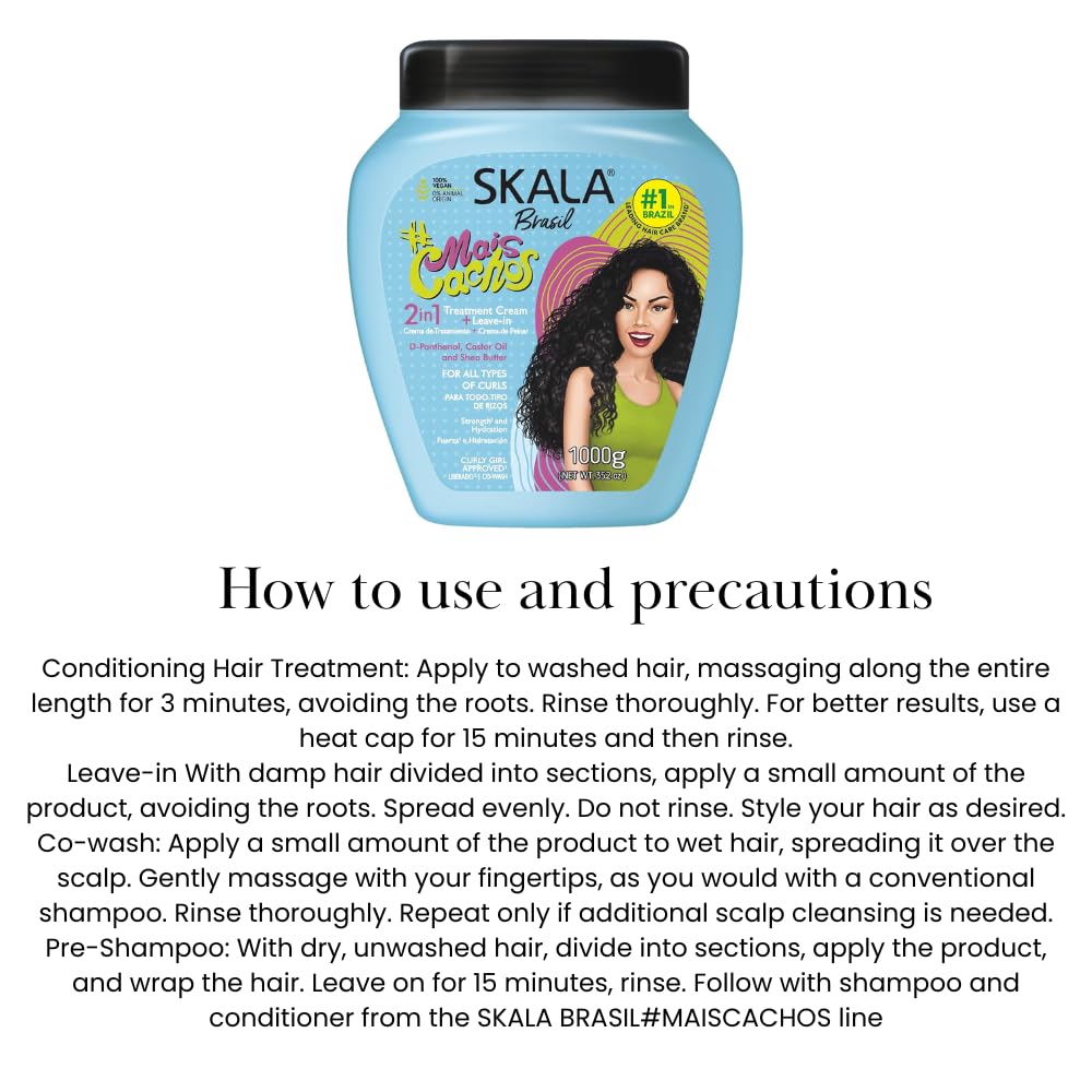 Skala Expert Mais Cachos - volume et brillance des boucles nourries.