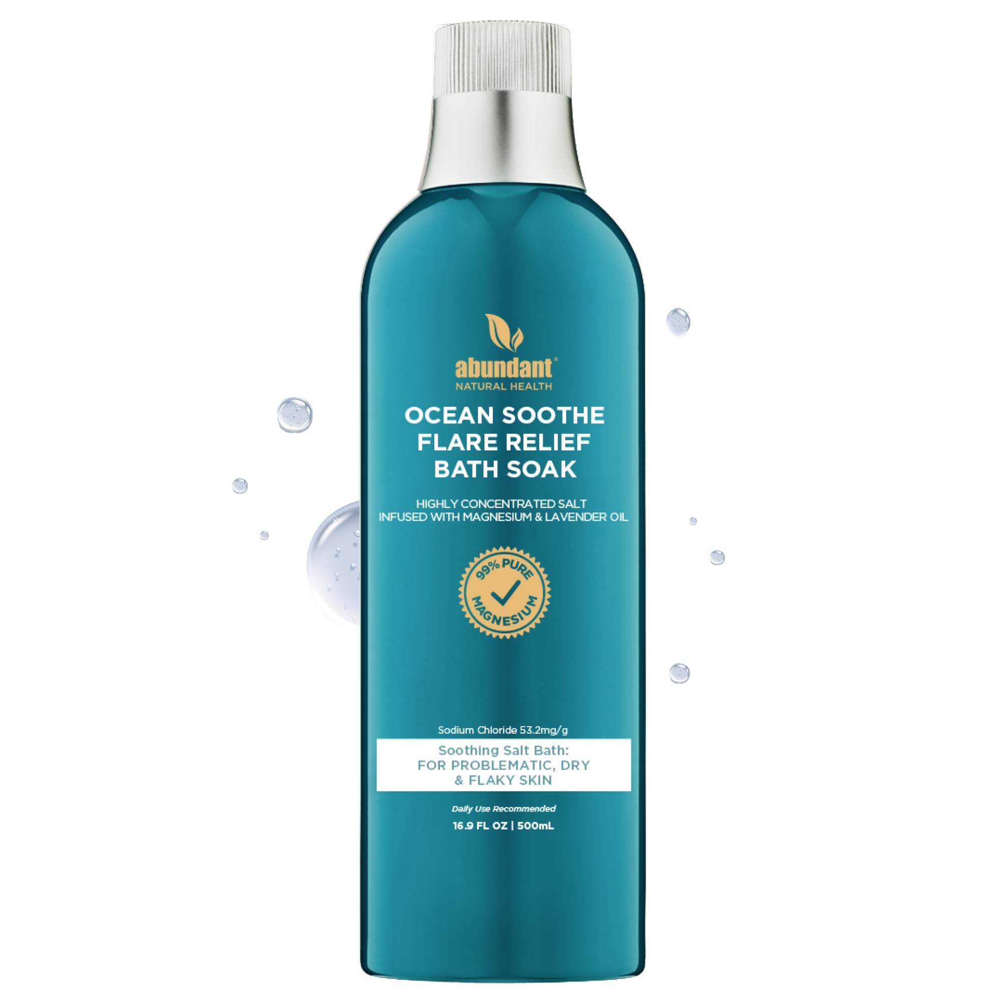 Abundant Natural Health Ocean Soothe bottle soothes dry skin with magnesium-rich hydration
