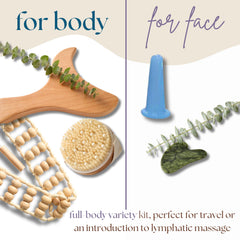 Abundantly Made Co. kit, pagaie bois; massage corporel ciblé et détente musculaire.