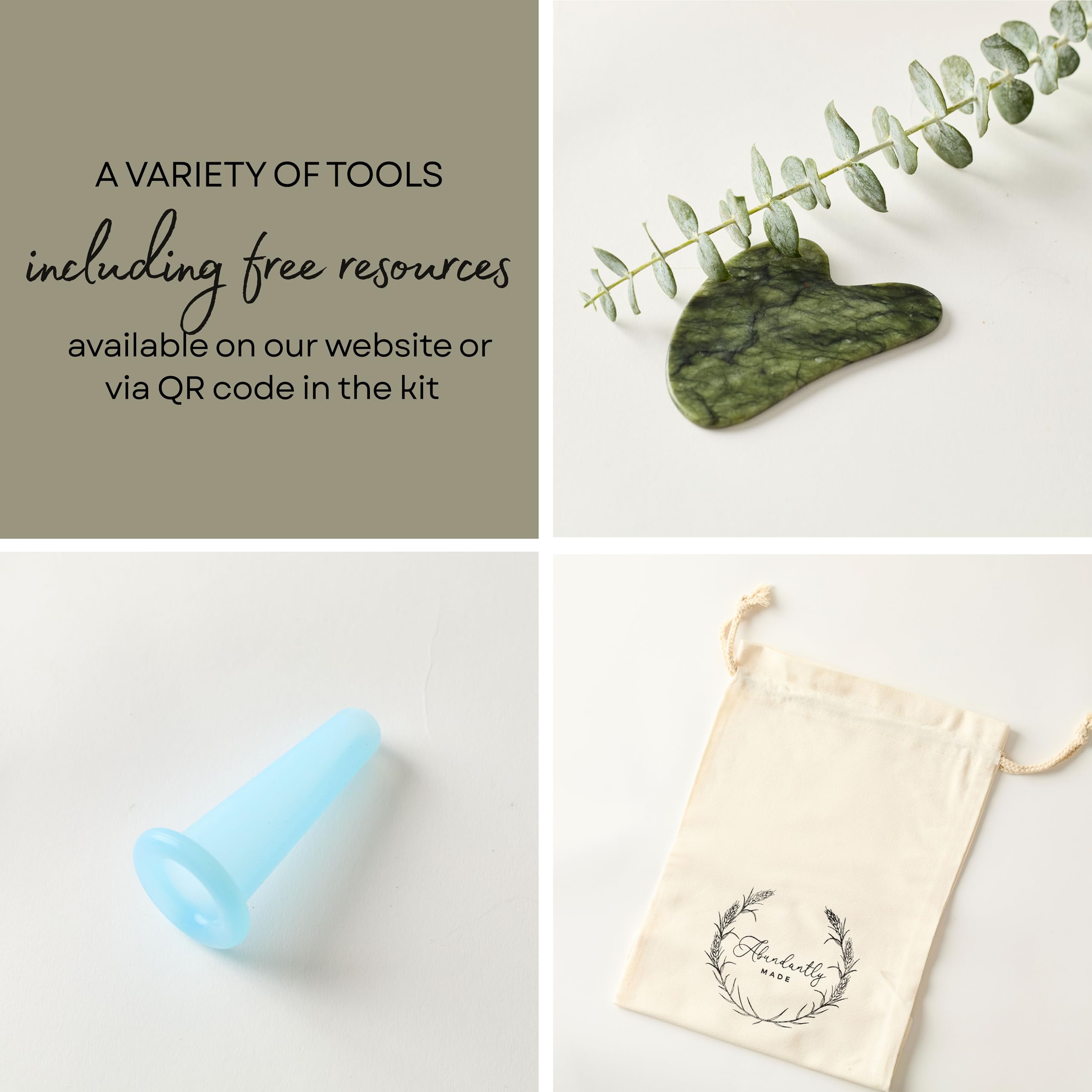 Abundantly Made Co. kit, sac en lin; rangement élégant pour outils.