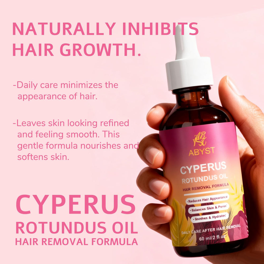 ABYST huile Cyperus Rotundus – aisselles, soin post-épilation délicat et hydratant.
