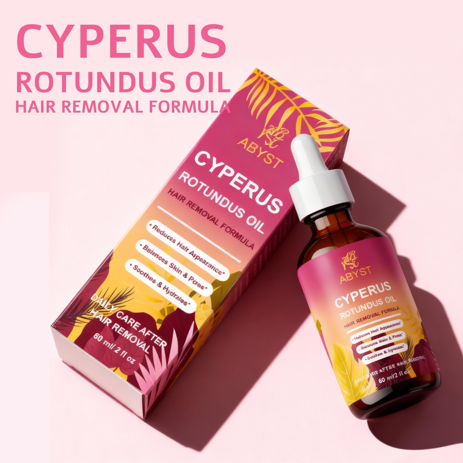 ABYST huile Cyperus Rotundus – bras, soin léger et douceur pour peau sensible.