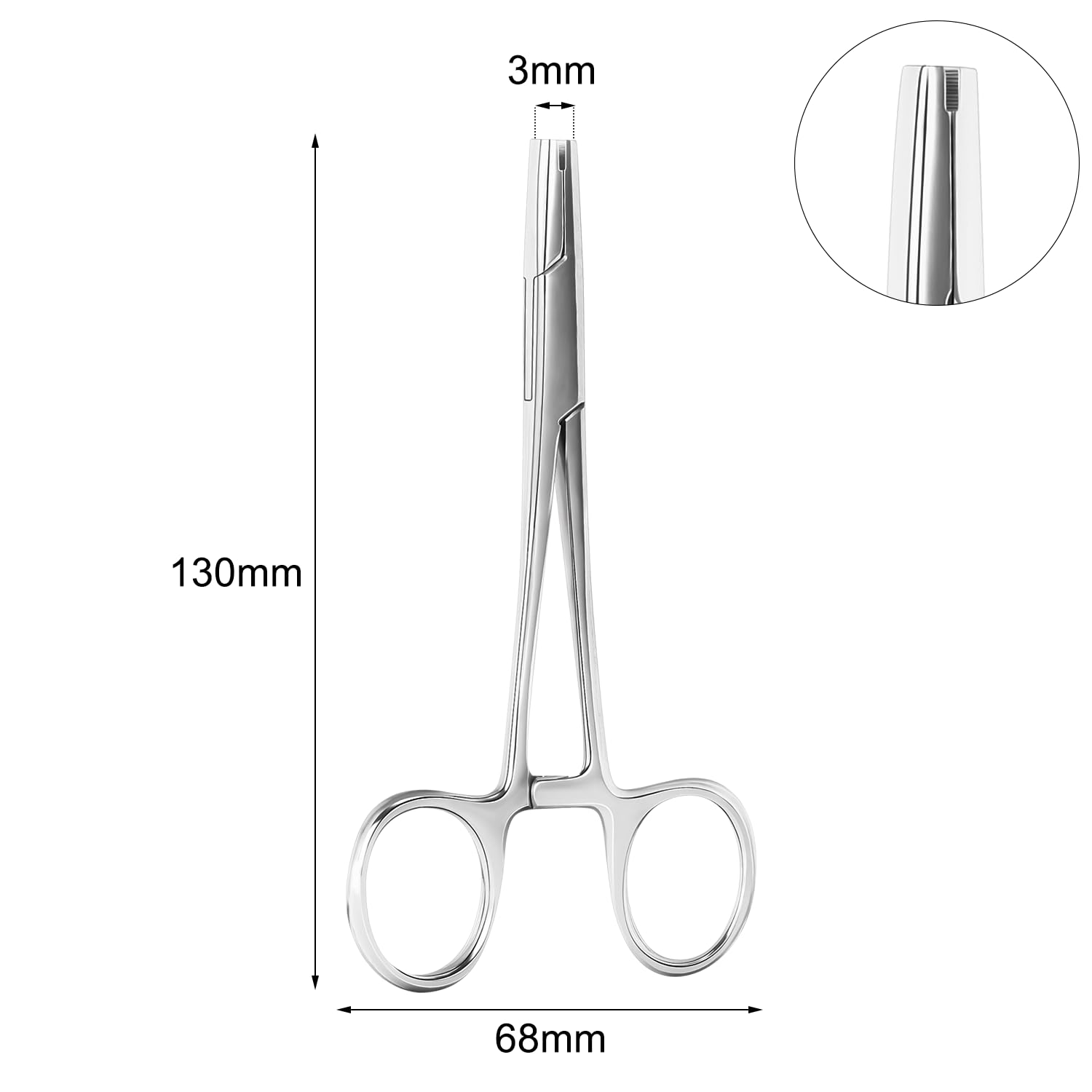 Pinces AccGin pour piercing septum, manipulation fiable et sans perte.