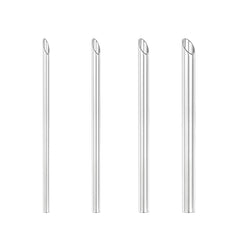 AccGin tube récepteur piercing 3mm avec angle 45° pour un placement précis.