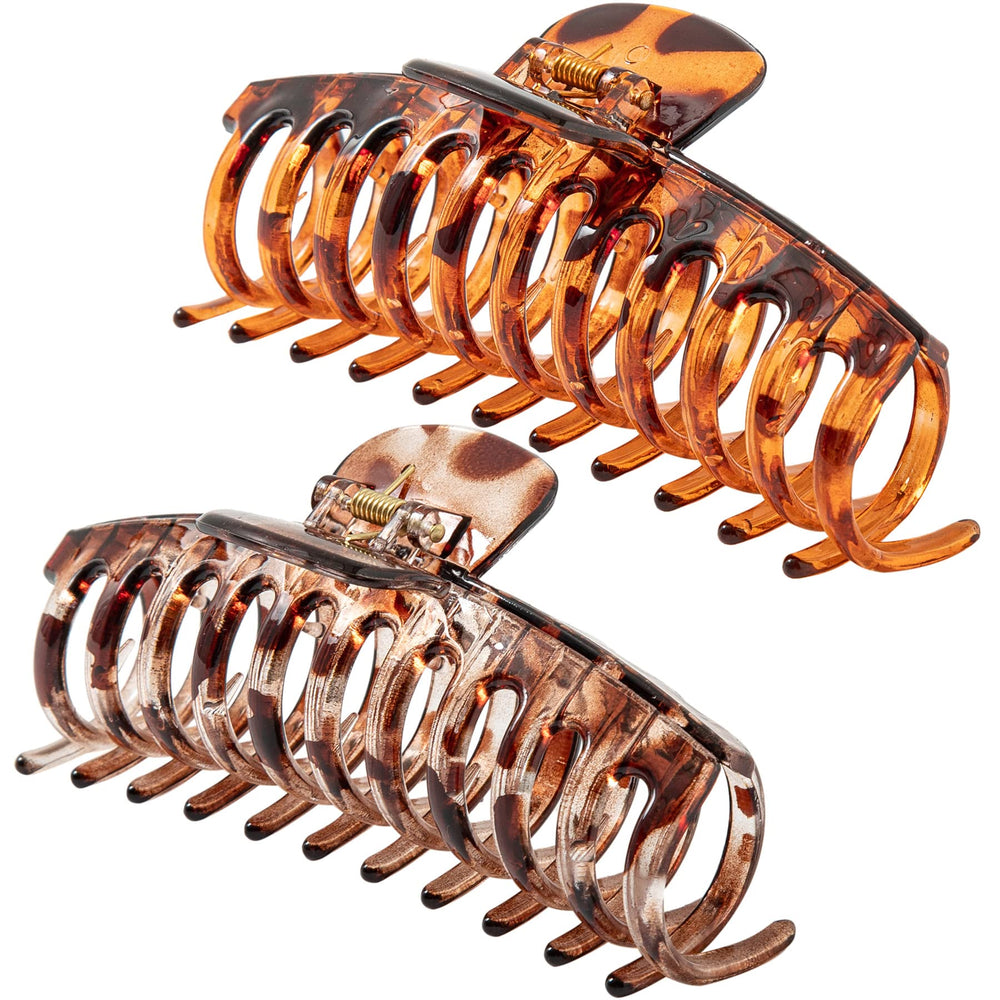 Pinces ACCGLORY tres-large ouvertes, maintien durable pour cheveux épais.
