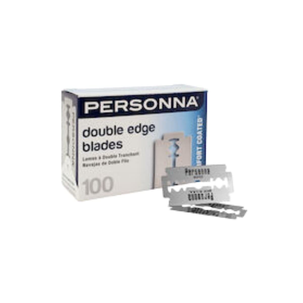 Lames AccuTec Personna en inox, lot de 100, rasage fluide.