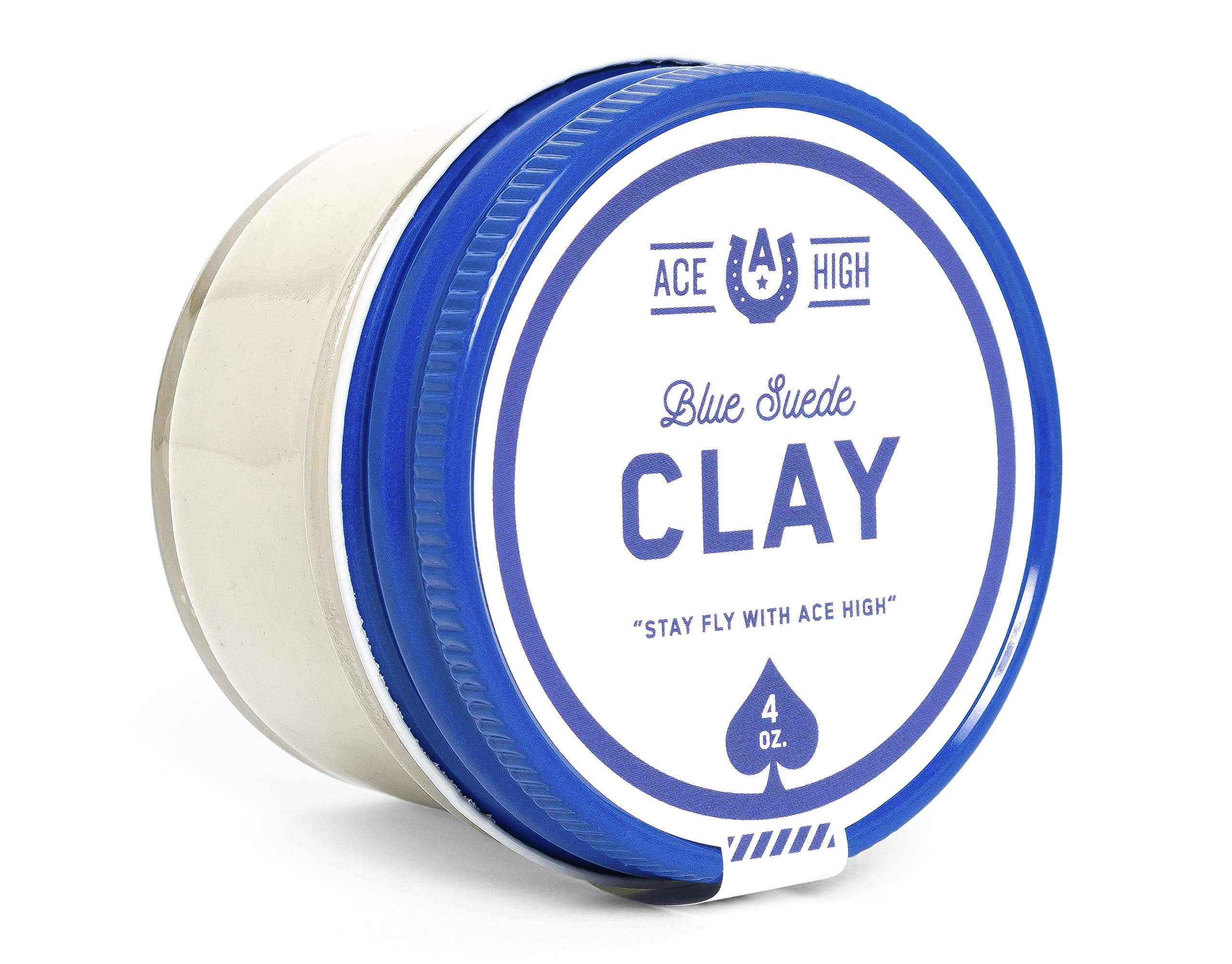 Ace High Blue Suede Hair Clay emballage pratique pour le rangement