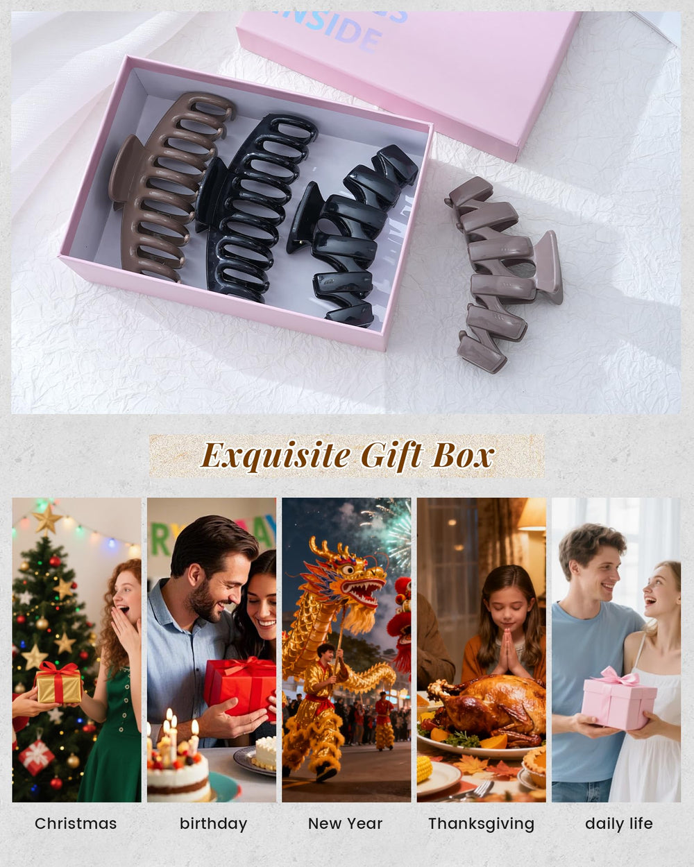 Écrin cadeau ACECHA élégant, idéal pour offrir.