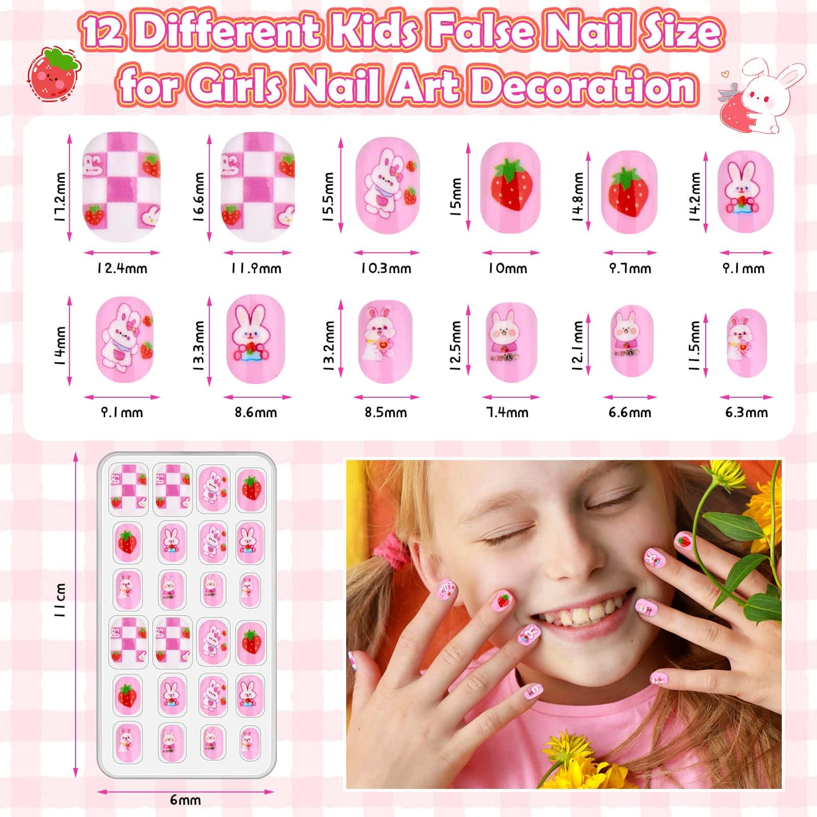 Acejoz ongles-enfants pré-collés: application rapide et sans effort.