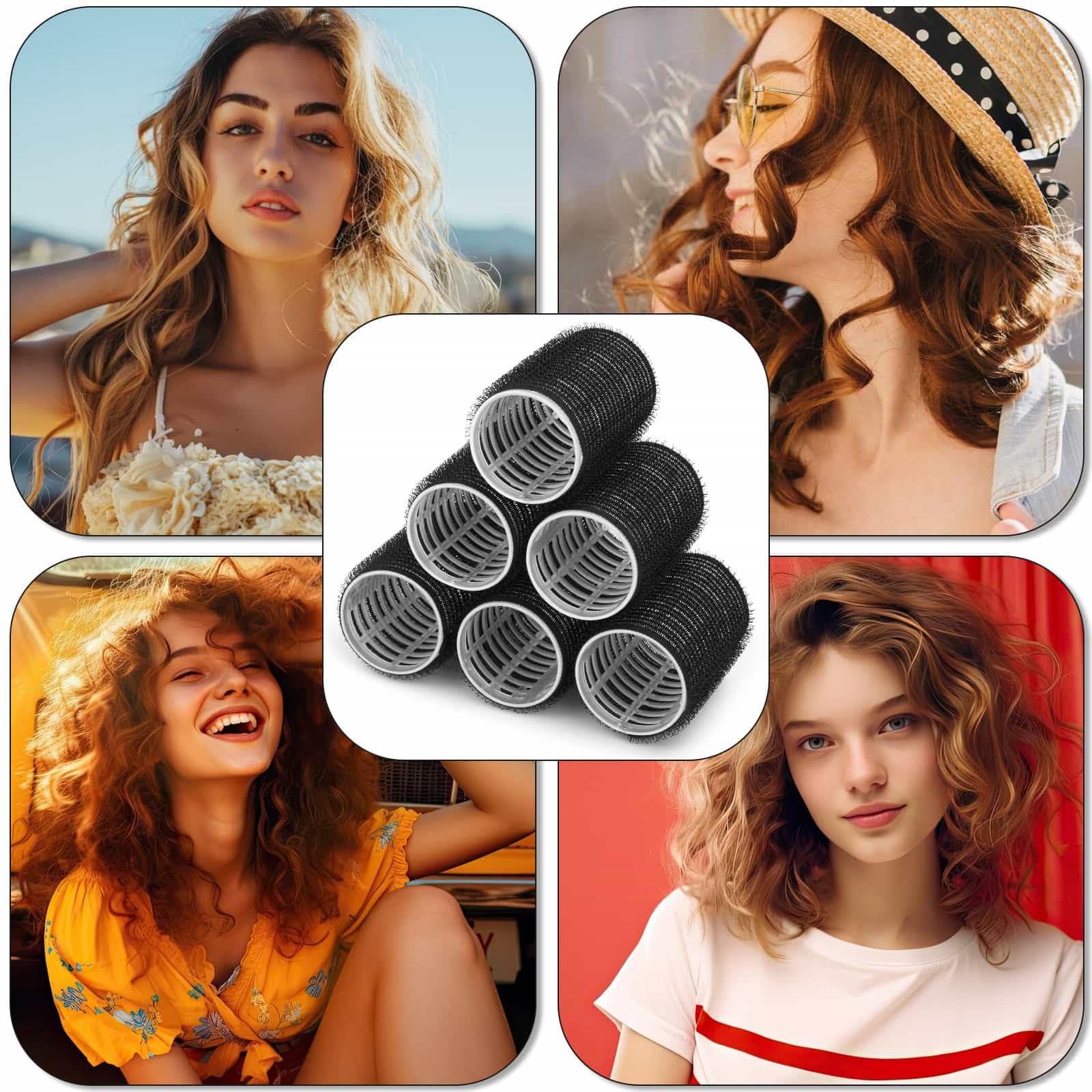 Acejoz rouleaux cheveux boucles durables, adaptées à divers types de cheveux.