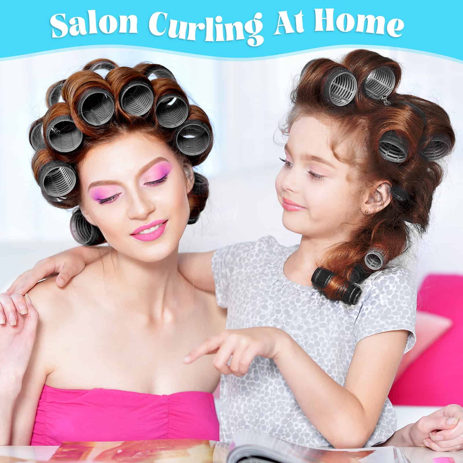Rouleaux Acejoz pour créer volume et boucles sur cheveux longs