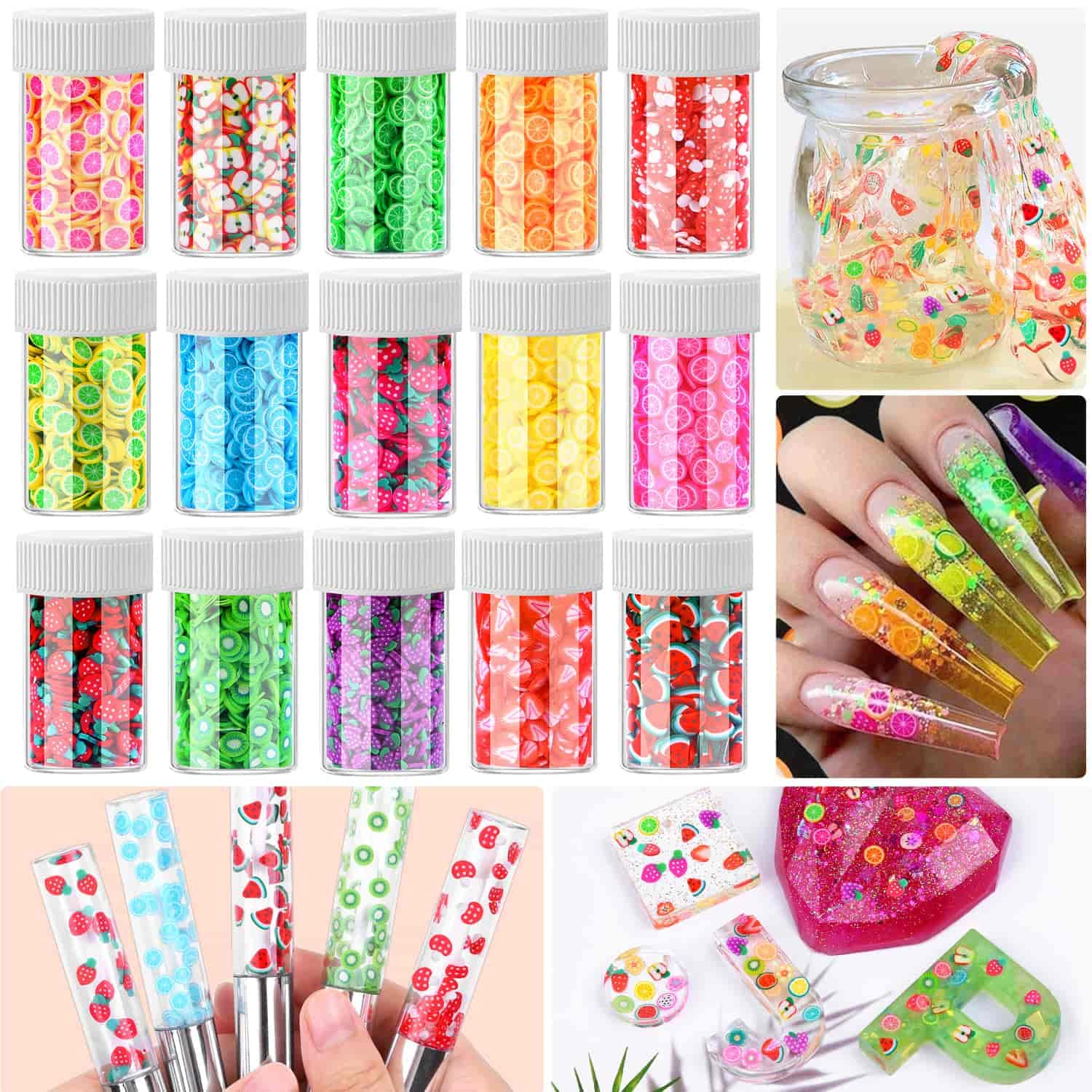 Acejoz tranches fimo - idées pour fêtes et festivals.