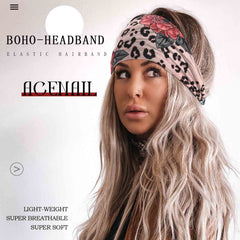 Acenail bandeau large couvre-tête pratique pour exercice