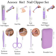 Aceoce coupe-ongles inox bord incurvé, précision et confort