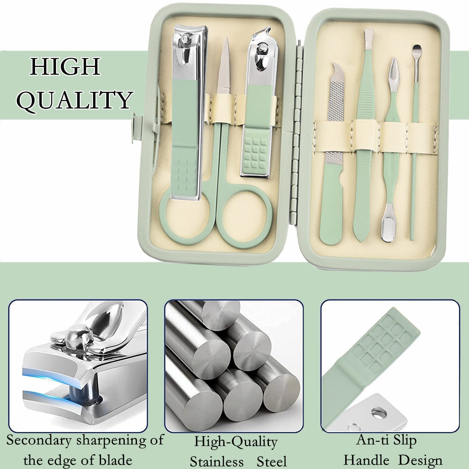 Ciseaux et coupe-ongles en acier chirurgical Aceoce, durables.