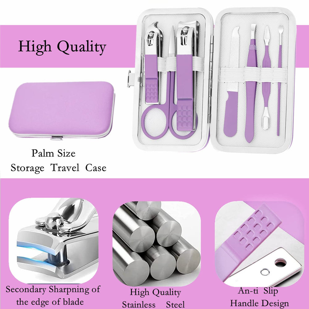 Aceoce outils manucure visage inox, kit polyvalent pour soins rapides