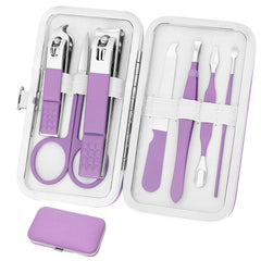 Aceoce trousse manucure femme violet, pratique et compacte pour le voyage
