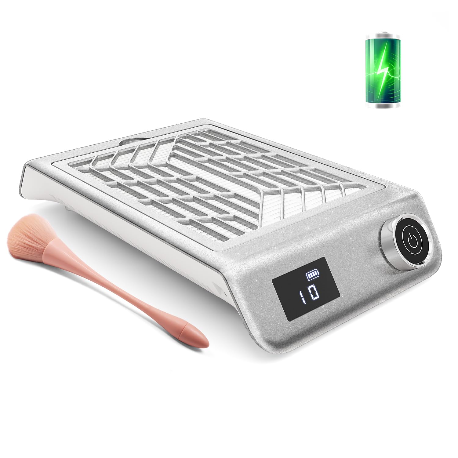 Achzzy collecteur poussiere d'ongles compact pour salon propre