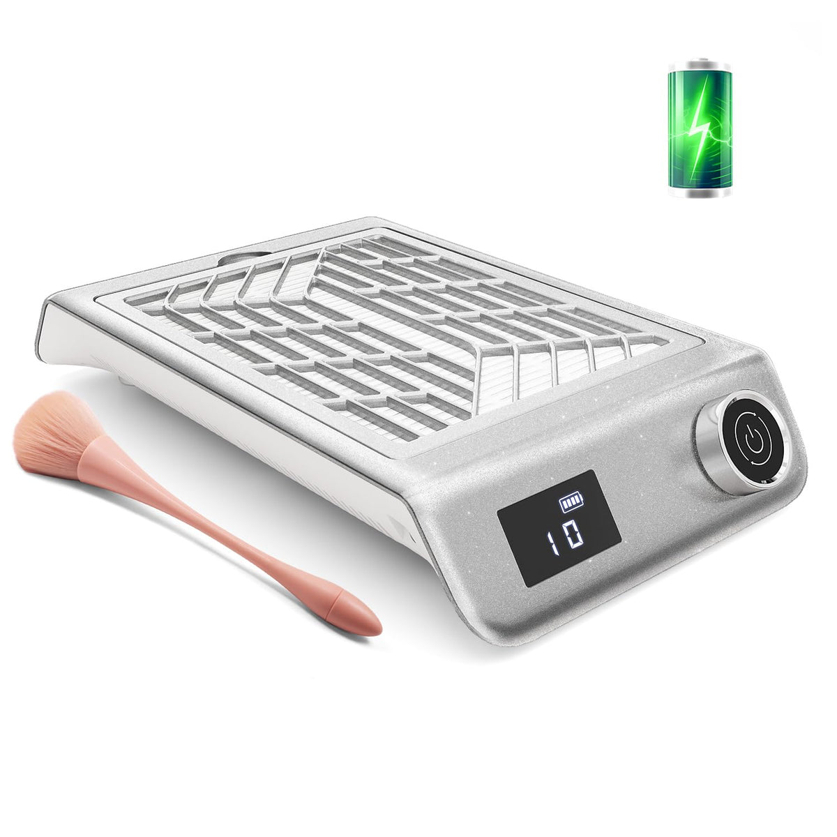 Achzzy collecteur poussiere d'ongles compact pour salon propre