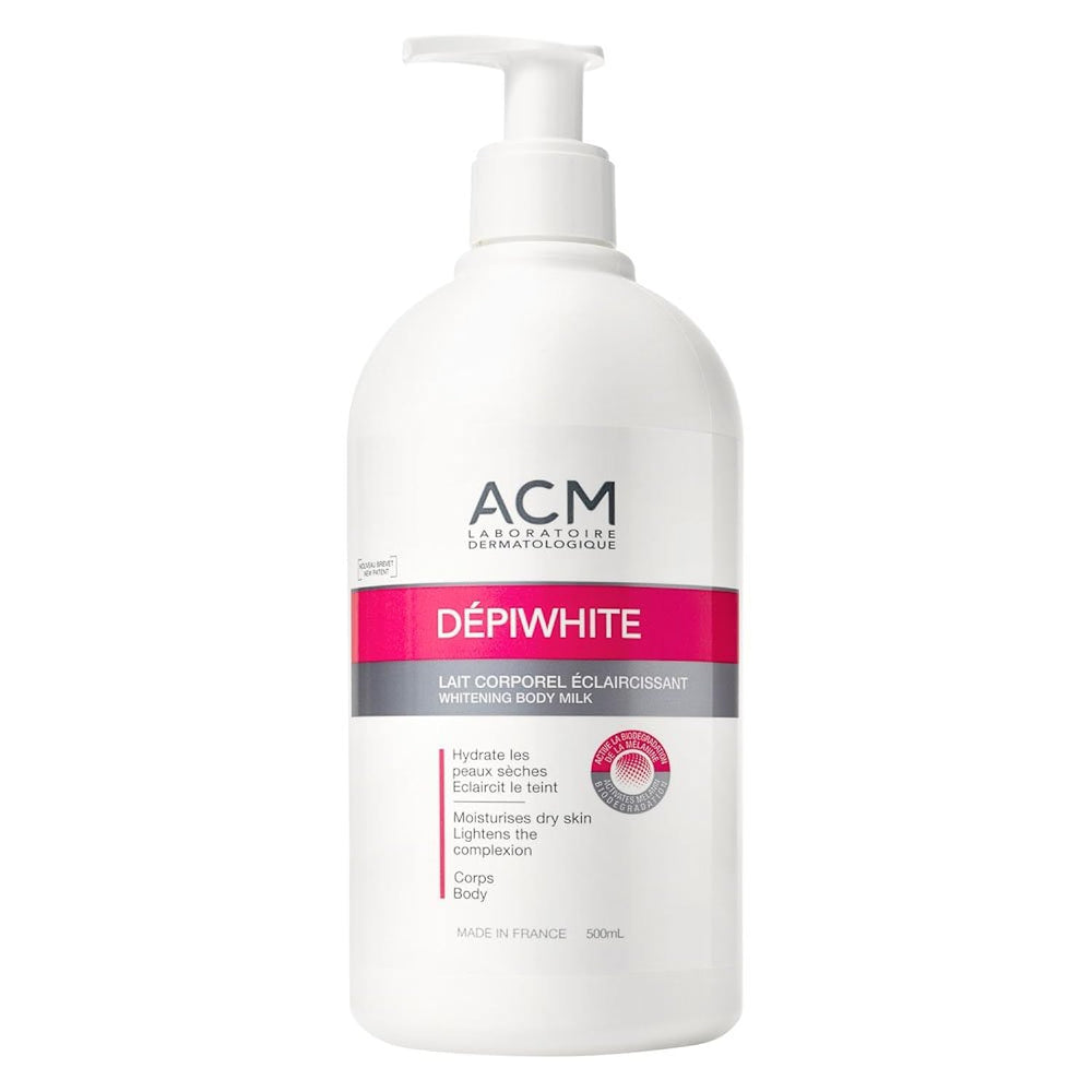 ACM Dépiwhite Lait corporel - emballage élégant, prêt pour l'hydratation quotidienne.