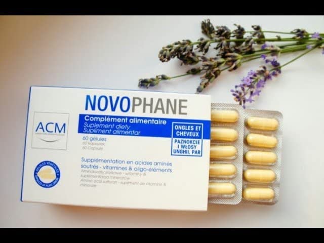 ACM Novophane: vitamines et minéraux soutenant le métabolisme capillaire.