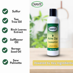 Massage du cuir chevelu avec Acne Zap, expérience rafraîchissante.