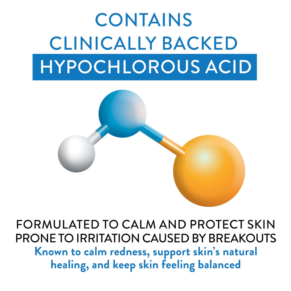 AcneFree Hypochloreux après rasage: peau douce sans irritation.