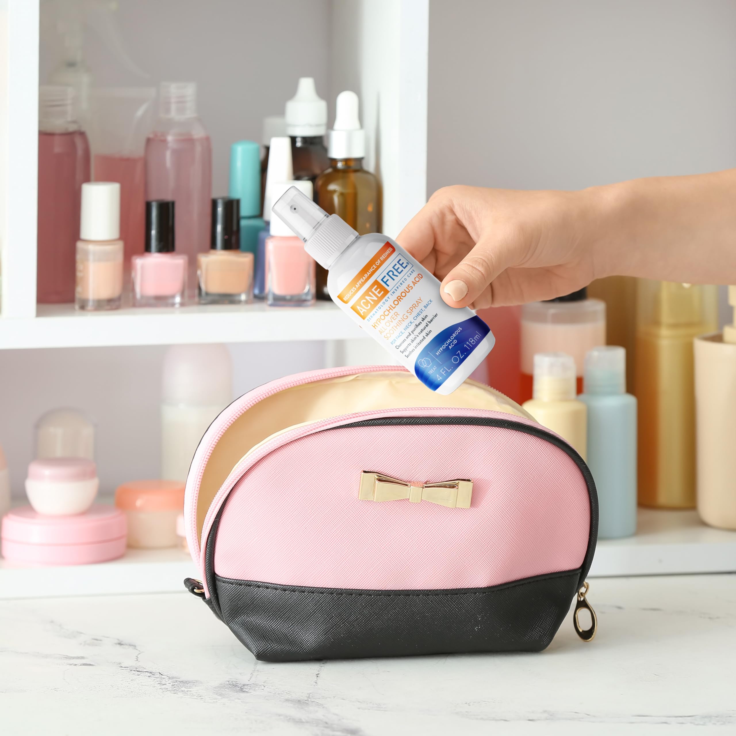 AcneFree Hypochloreux pour peau sensible: sans parfum et usage quotidien.