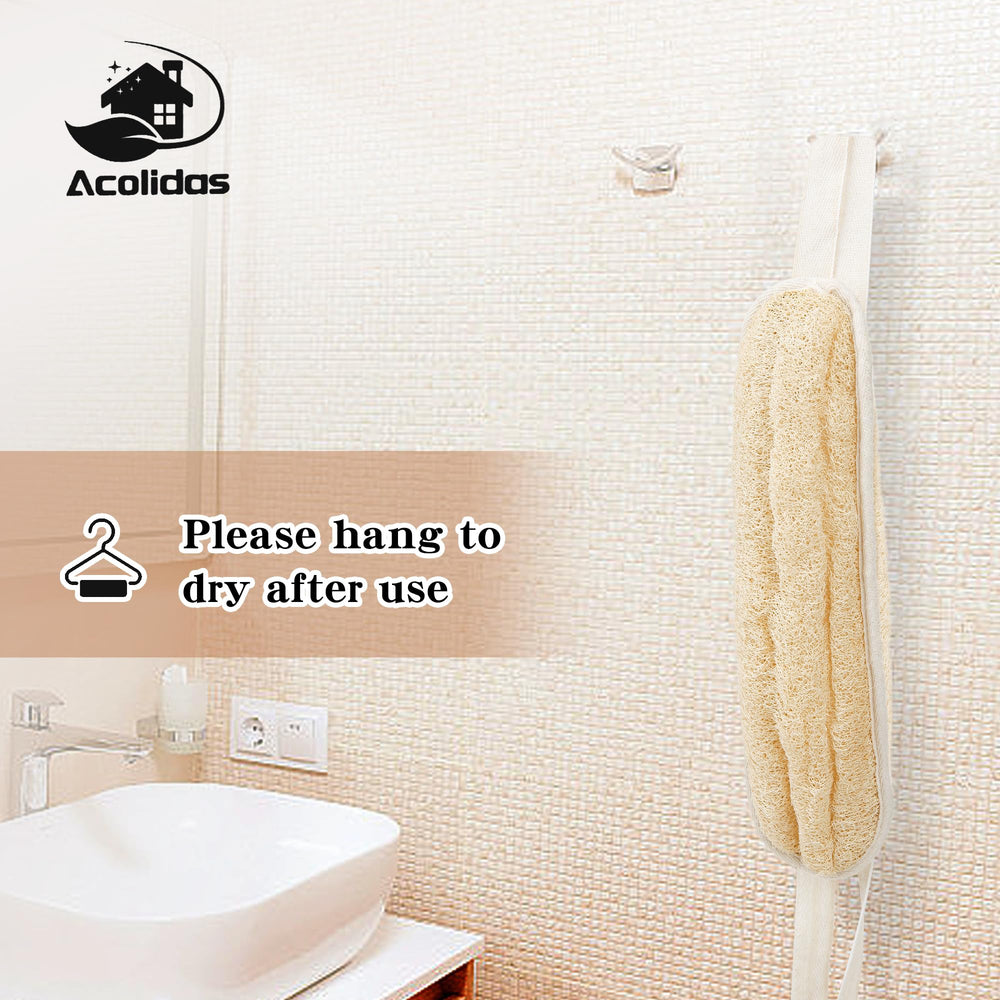 Acolidas Luffa cadeau-bain, cadeau idéal pour homme et femme.