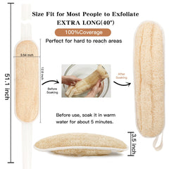 Acolidas Luffa Egyptien doux, fibre amicale pour la peau.