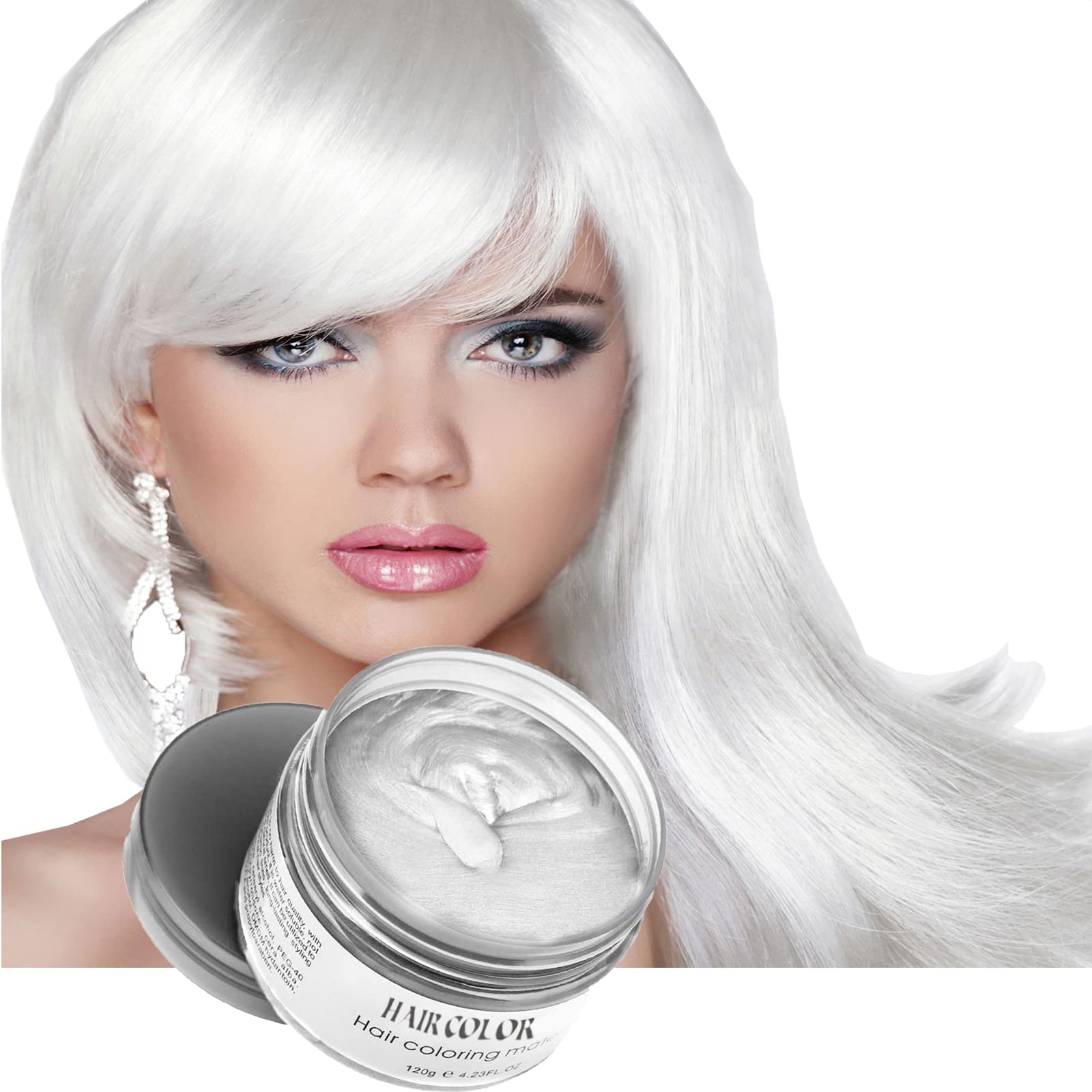 Acomler cire colorante cheveux blanc, application rapide.