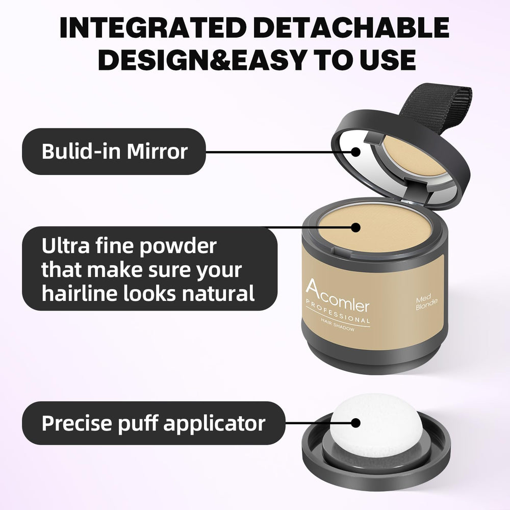 Kit compact Acomler avec miroir et poudre pour retouches capillaires