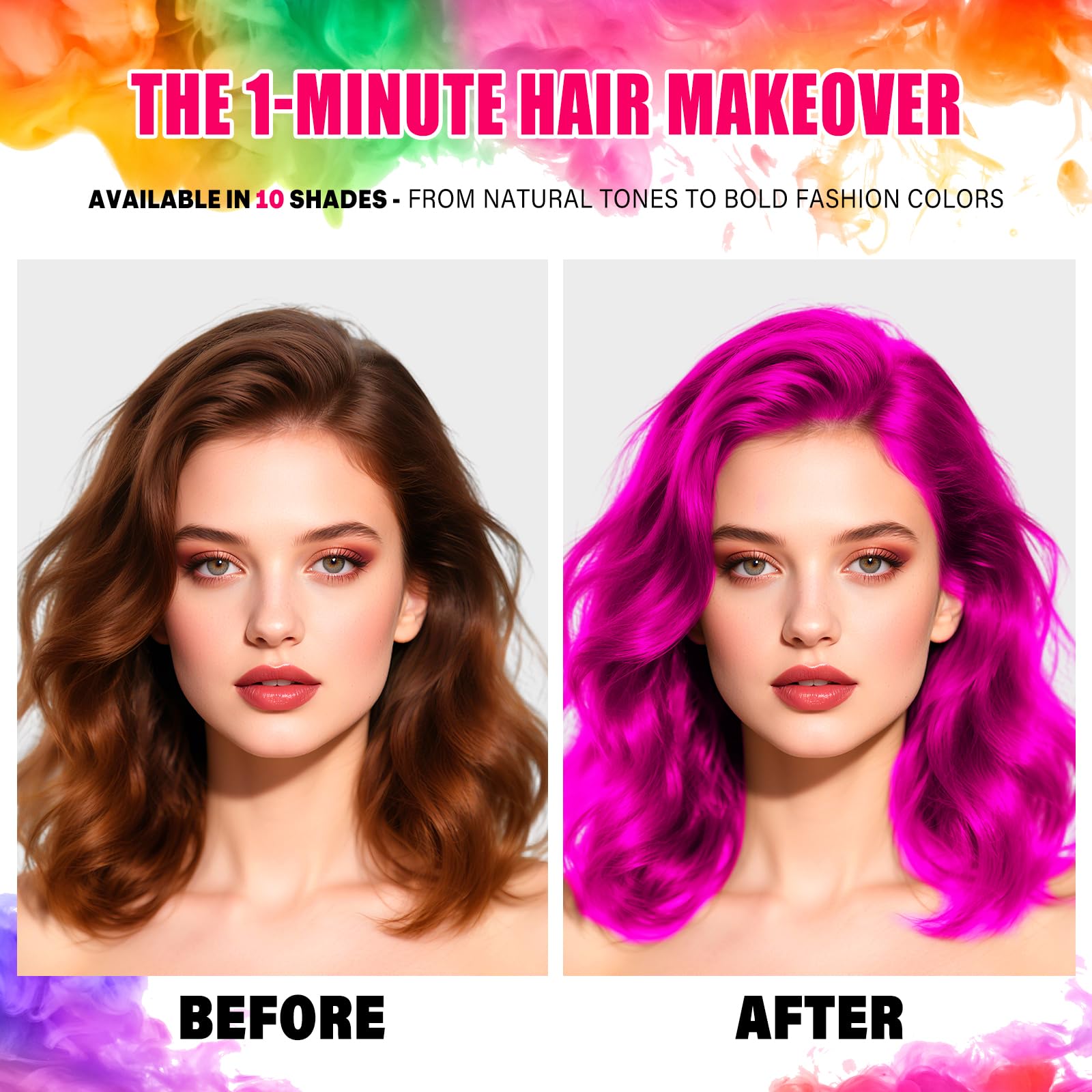 Acomler Pink Hair Spray sèche rapidement sans traces pour un look sans effort