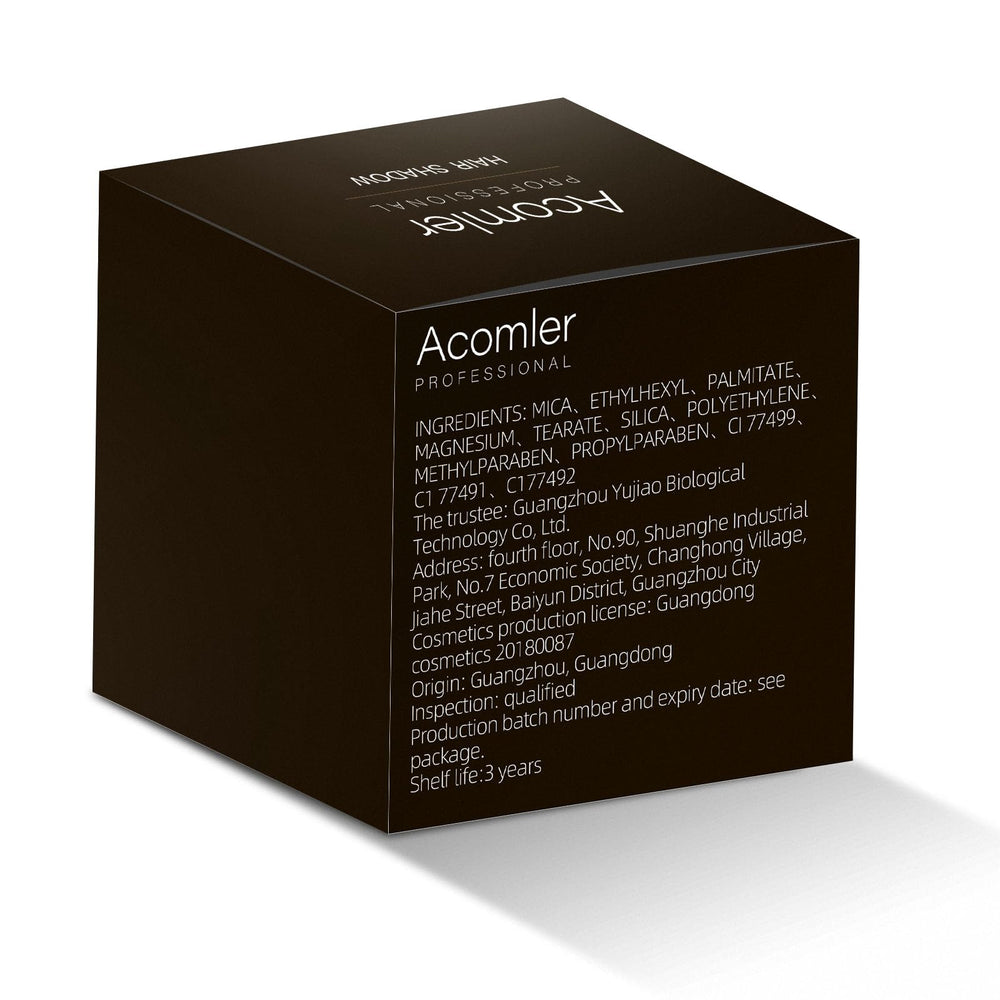Acomler Poudre Couverture des zones chauves pour un fini discret