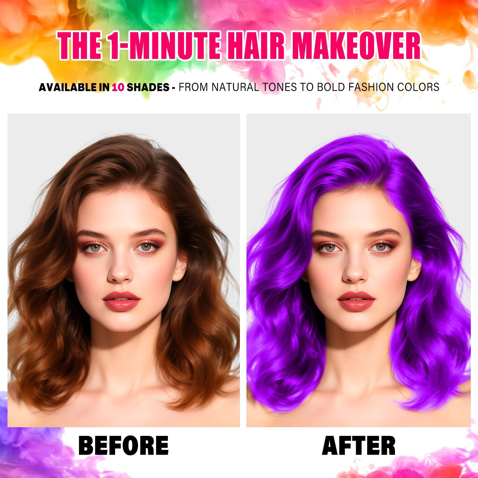 Acomler Spray Cheveux Rose Temporaire: look ludique et lavable facilement.
